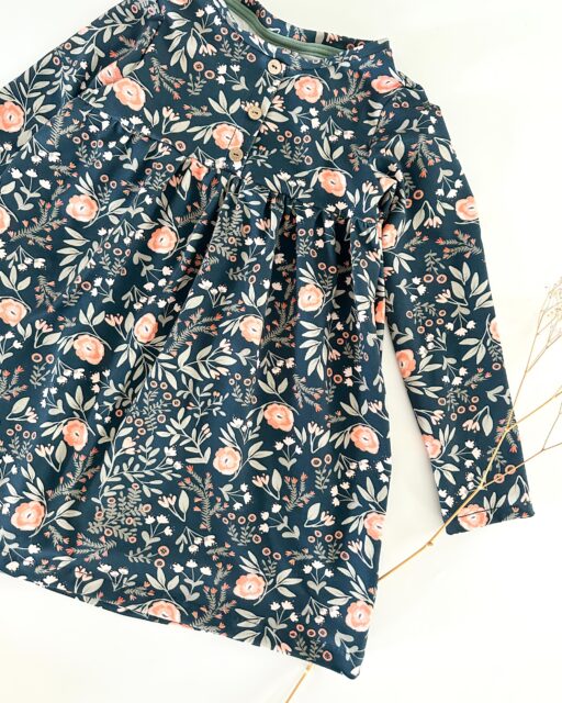 langarm Kleid für Mädchen aus Bio Baumwolljersey für jeden Anlass