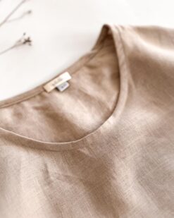 Alternative view of Sofortkauf: Leinen Shirt für Damen in Sand, Gr. S (38/40)