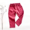Sofortkauf: Leinenhose in Himbeere, Gr. 98/104