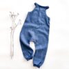 Sofortkauf: Leinen Jumper/ Romper in Jeansblau, Gr. 98/104