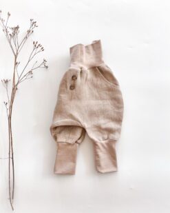 Sofortkauf: Leinen Knickerbocker in Sand, Gr. 62/68