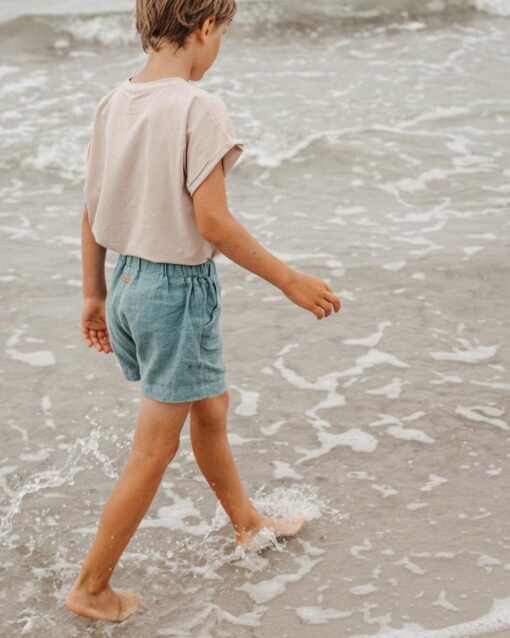 Kinder und Baby Leinenshorts - kurze Hose aus Leinen