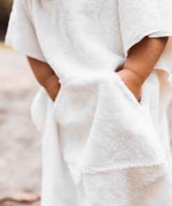 badecape poncho für kinder mit großen Taschen für den Strand oder nach dem Baden