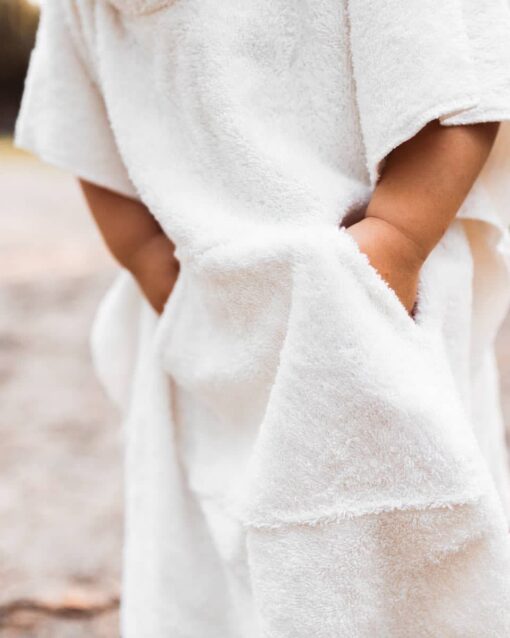 badecape poncho für kinder mit großen Taschen für den Strand oder nach dem Baden