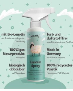 Lanolin Spray eco:fy Wollfett Pflegekur zum Sprühen