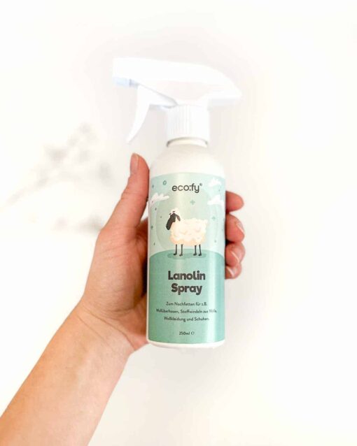 Lanolin Spray eco:fy Wollfett Lanolin Sprühkur für Wollwalk Wollschuhe und Windelhosen