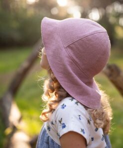 Kinder Leinen Sonnenhut - Sommerhut für Babys