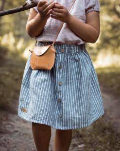 Kinder Leinenrock sommer rock mit knopfleiste