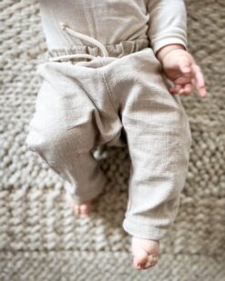 hadgenähte Kinder Leinenhosen aus 100% Leinen