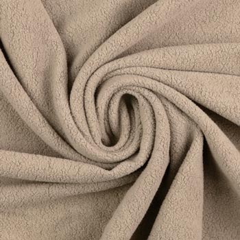 Baumwollfleece Beige