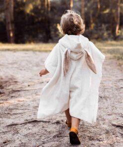 strandponcho badecape fuer kinder und babys mit hasenohren - Hasenoncho