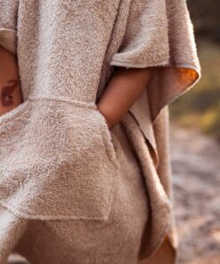 strandponcho badecape fuer kinder und babys - Bärenponcho mit großer Tasche