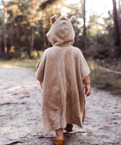 strandponcho badecape fuer kinder und babys mit baerenohren