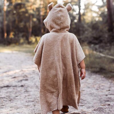 Kinder Badeponcho mit Bärenohren
