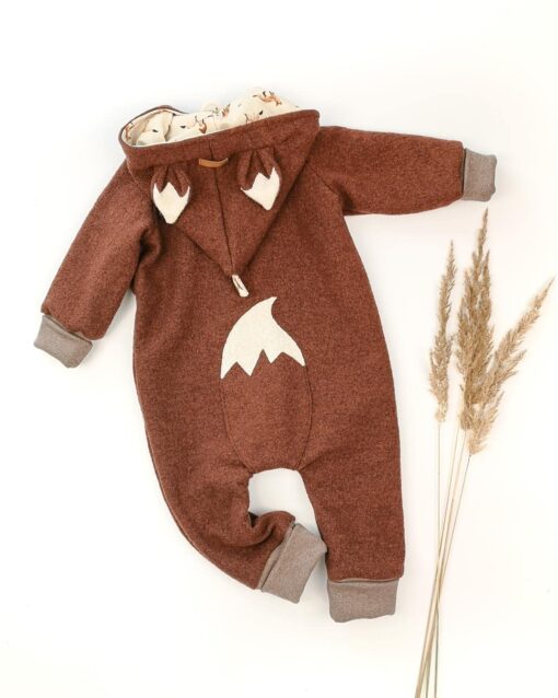 walkoverall fuchs - wollwalkoverall fuchsdesign für kinder und babys