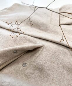 Damen Walkjacke Damenmantel Wollwalk Reißverschluss Walkmantel Taschen