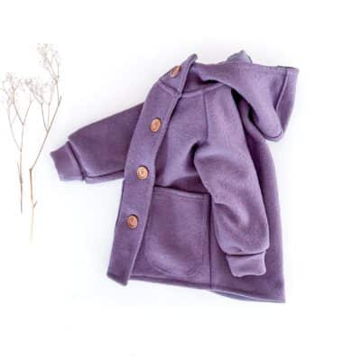 Wollwalk Jacke mit Holzknöpfen