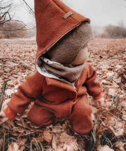 Wollwalk Overall für Kinder und Babys - Walkanzug mit Reissverschluss
