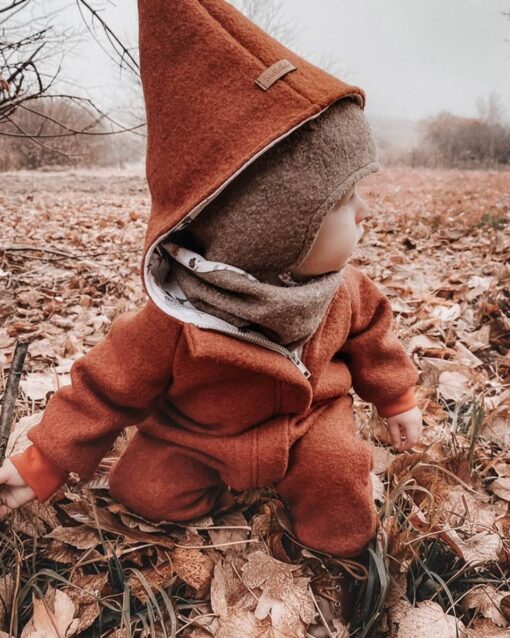 Wollwalk Overall für Kinder und Babys - Walkanzug mit Reissverschluss