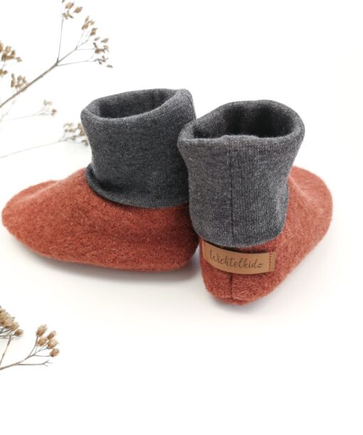 walkschuhe wollwalk schühchen baby kinder trageschuhe rost