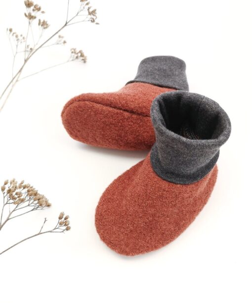 walkschuhe wollwalk schühchen baby kinder tragestiefel rost