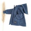 Walkjacke mit reißverschluss und kinnschutz aus schurwolle