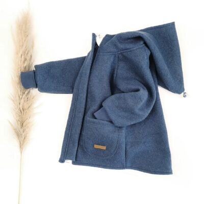 Wollwalk Jacke mit Reißverschluss
