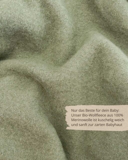 100% Bio Merino Wollfleece Salbei
