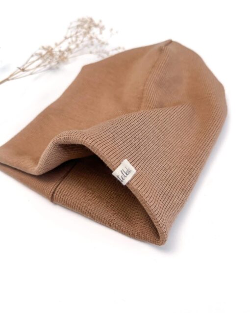 Sofortkauf: Merinowoll-Beanie für Kinder und Babys in Camel – Bild 2