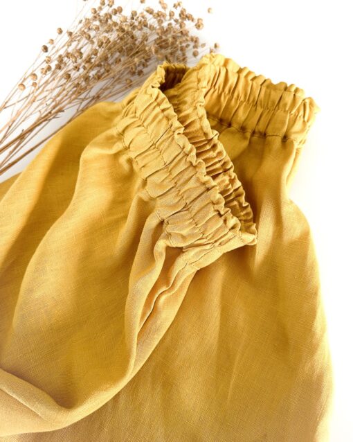 Damen Paperbag Leinenrock – Bild 3