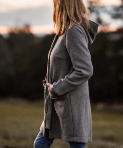 Damen Kurzmantel aus (Merino)Schurwolle Wollwalk Jacke für Frauen
