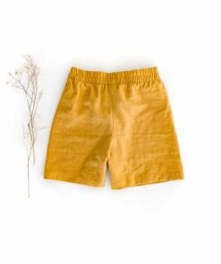 Damen Basic Shorts aus 100% Leinen - kurze Sommerhose - Leinenshorts für Damen