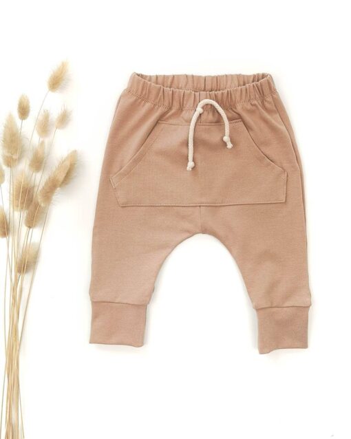 Kinderhose mit Taschen als Mitwachshose aus Baumwolljersey