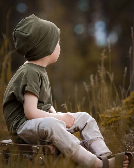 faire, nachhaltige Bio Kinderkleidung aus Bio-Baumwolle und Leinen - Knickerbocker, Shirt, Beanie