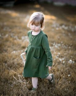 Mädchen Kinderkleid Organic Girls Dress Basickleid