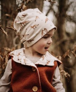 Kinder Beanie Haube Baby Mütze aus Bio Baumwolljersey