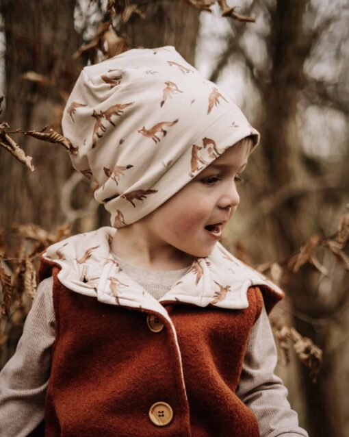 Kinder Beanie Haube Baby Mütze aus Bio Baumwolljersey