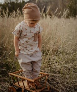 Kinder Leinen Knickerbocker Basic Shirt und Beanie