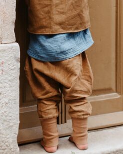 robuste Leinen Knickerbocker Hose Baby Kinder