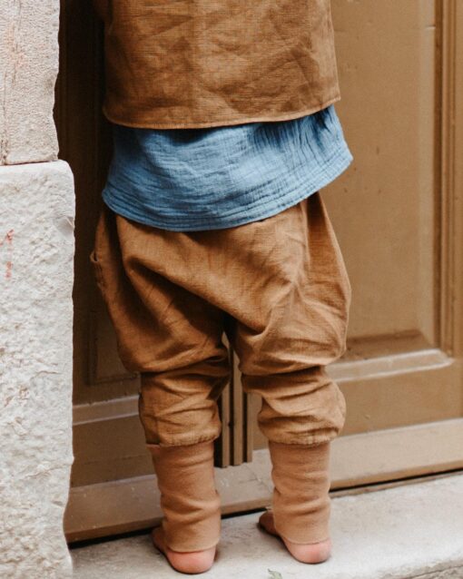 robuste Leinen Knickerbocker Hose Baby Kinder