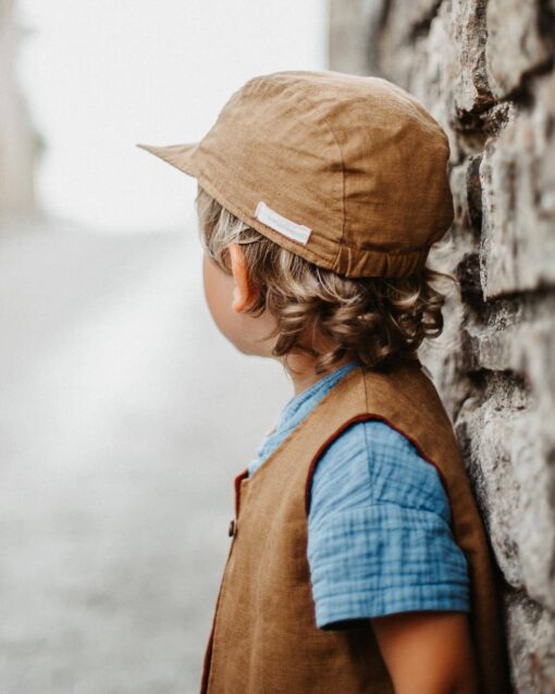 Baby- und Kinder Cap aus Leinen. Nachhaltiges Kinder Basecap