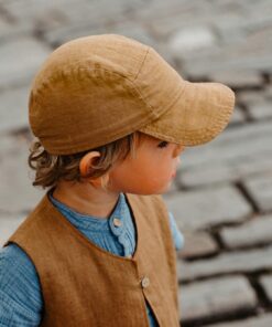 Baby- und Kinder Cap aus Leinen. cooles Basecap für Jungen und Mädchen