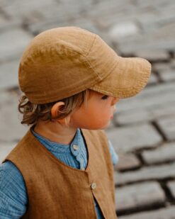 Baby- und Kinder Cap aus Leinen. cooles Basecap für Jungen und Mädchen