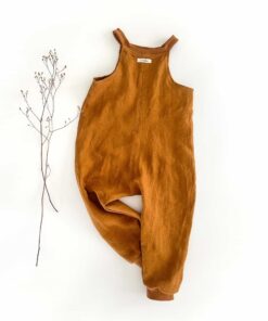 Kinder Baby Romper aus Leinen - nachhaltiges Sommeroutfit für Kinder