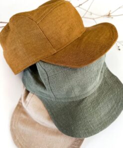 Baby- und Kinder Cap aus Leinen. cooles Basecap für Jungen und Mädchen
