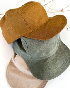 Baby- und Kinder Cap aus Leinen. cooles Basecap für Jungen und Mädchen