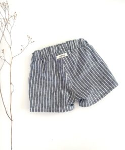 Paperbag Mädchen Shorts aus Leinen