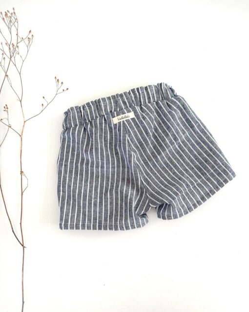 Paperbag Mädchen Shorts aus Leinen