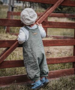 Sommer Romper Schlupflatzhose für kinder und Babys aus leinen