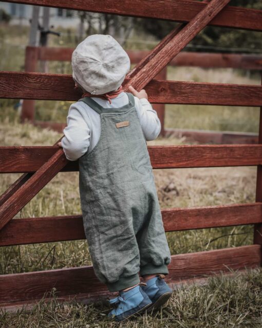 Sommer Romper Schlupflatzhose für kinder und Babys aus leinen